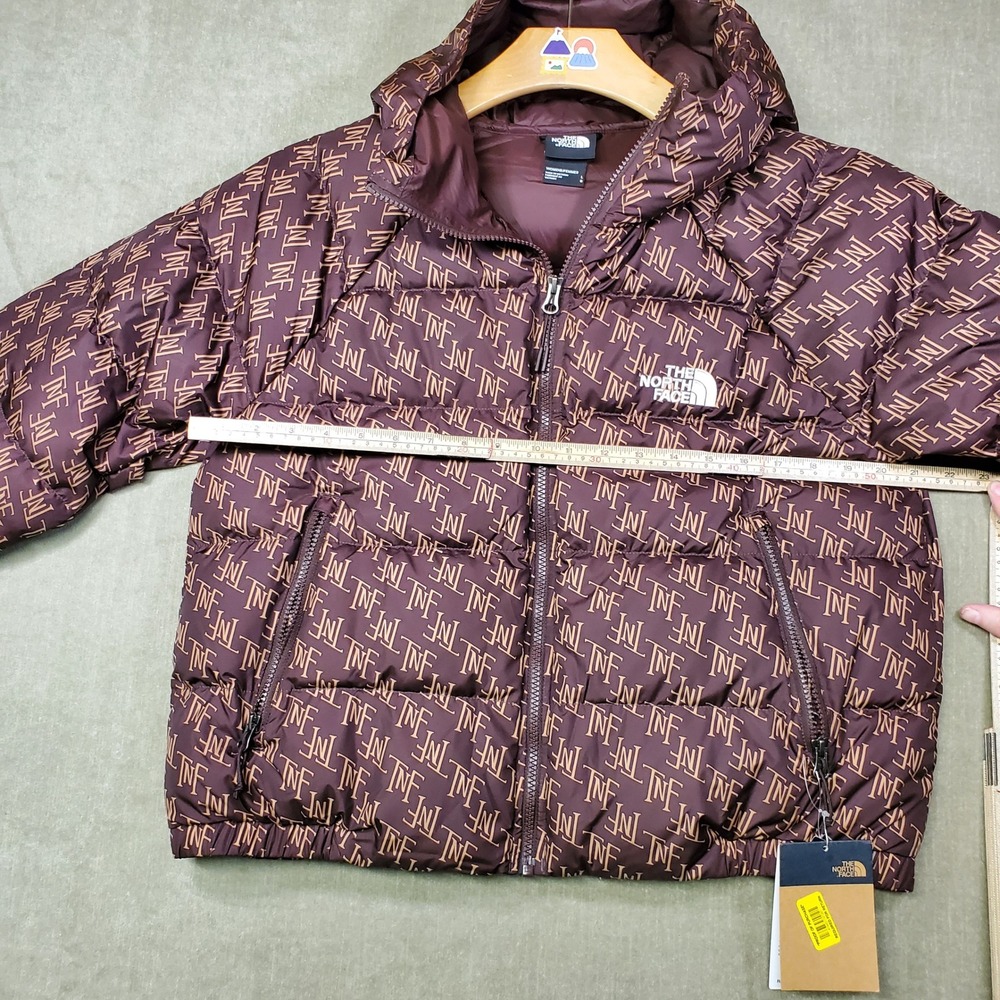 The North Face Womens Hydrenalite Hooded Puffer Jacket NF0A5GGG Brown Large NWT - Picture 6 of 16